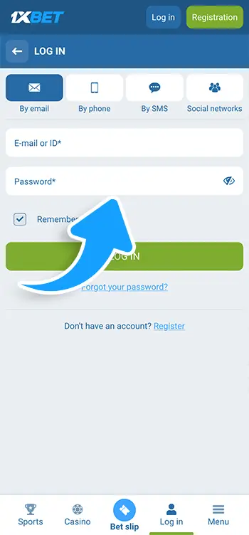 Step 3 - Provide your account information to sign in