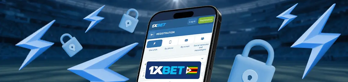 Register a 1xBet account using the mobile app in Zimbabwe